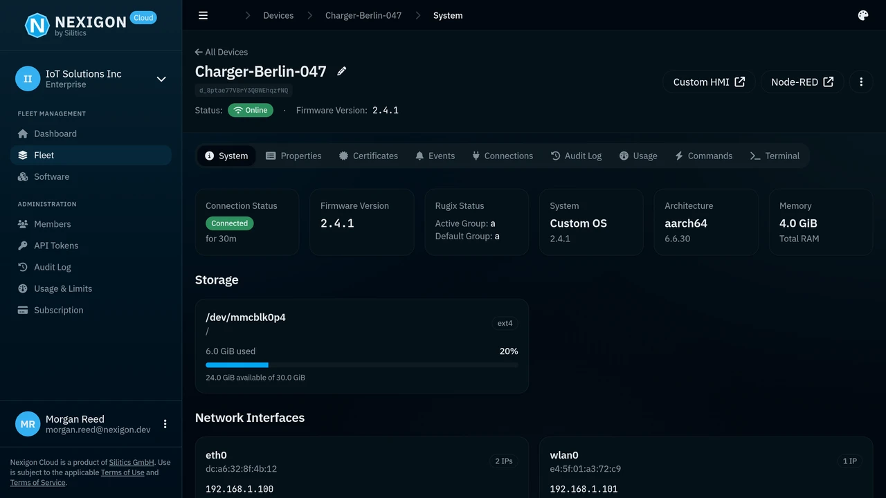Nexigon Device Details